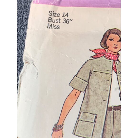 Simplicity Misses Coat and Pants Sewing Pattern sz 14 6529 - uncut - Picture 4 of 11